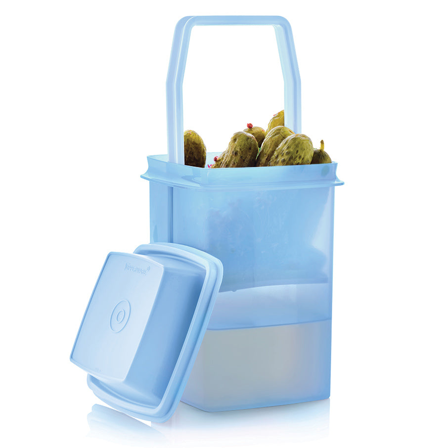 Pickle Container with Lift-Up Strainer for Easy Snacking | Pick-A-Deli®