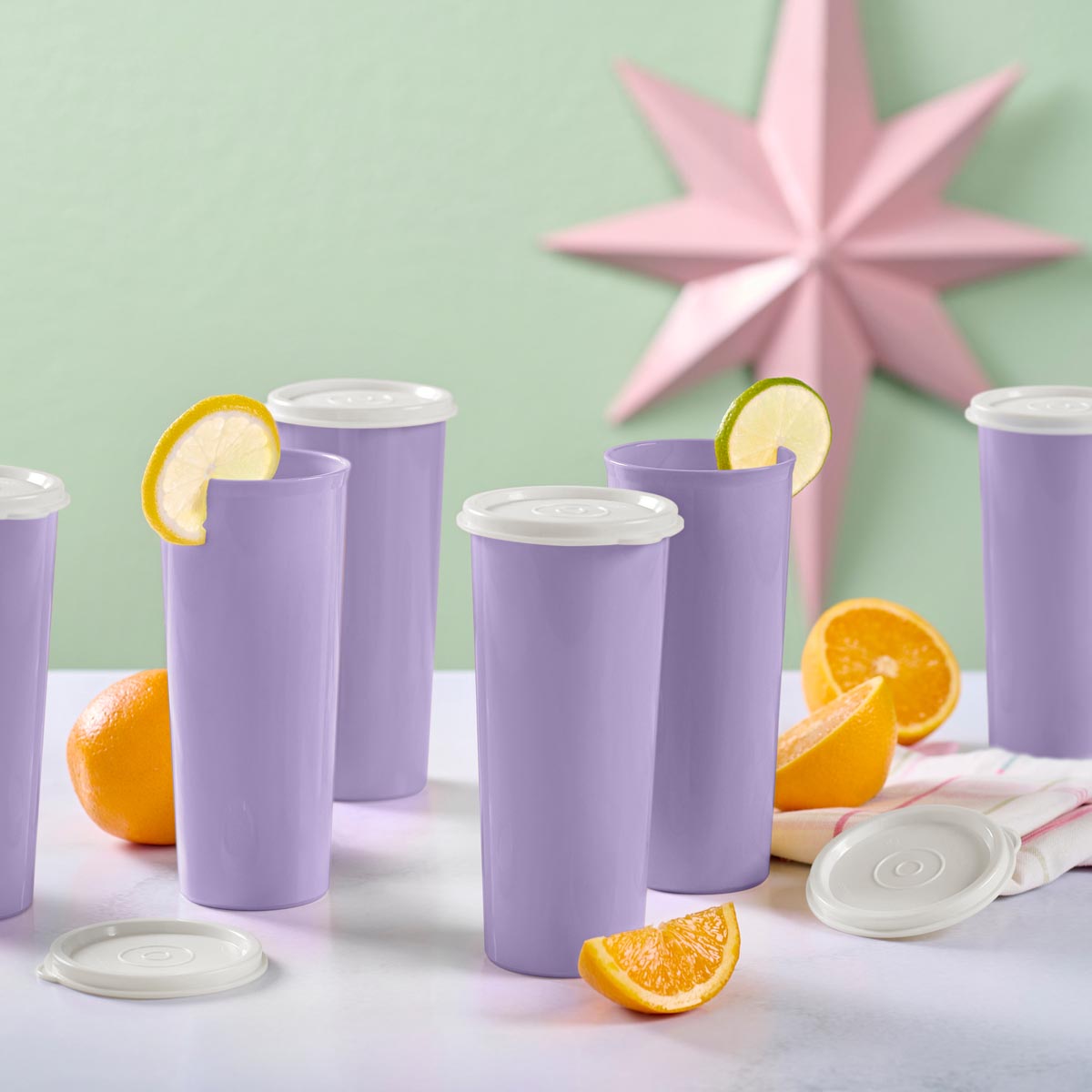 16 oz Leak-Proof Kids Tumblers with Lids (Set of 6) | Tupperware