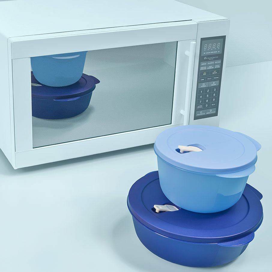 Microwave-Safe Food Storage Bowls with Splatter-Free Lids | CrystalWave®