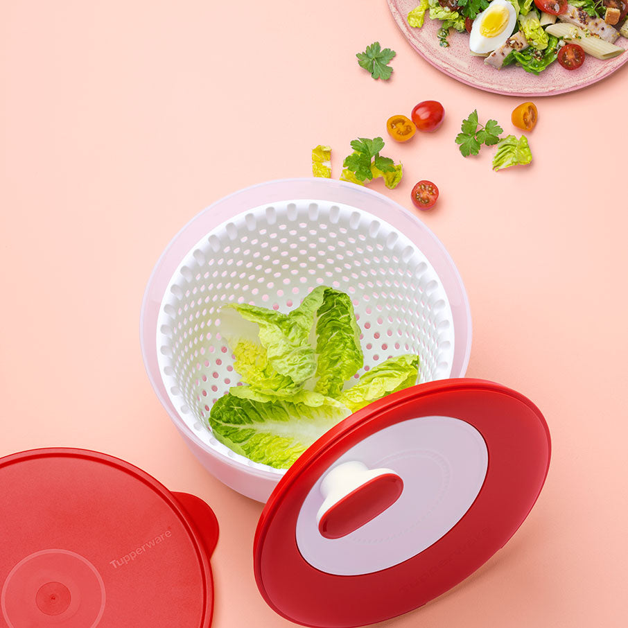 Salad Spinner with Easy Spin Mechanism & Airtight Lid | Tupperware