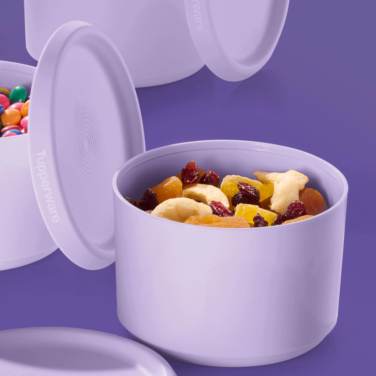 One Touch Airtight Canisters for Coffee & Dry Food Storage | 4-Pack