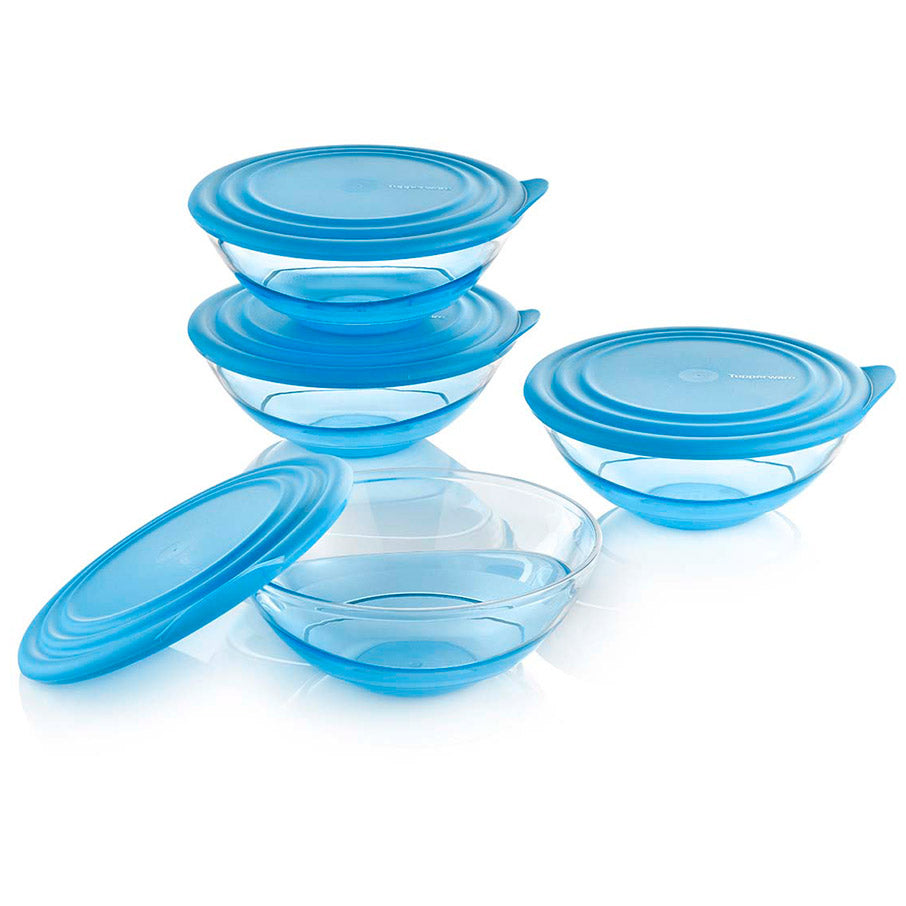Elegant Serving Bowls with Wave Design - Set of 4 | Sheerly Elegant