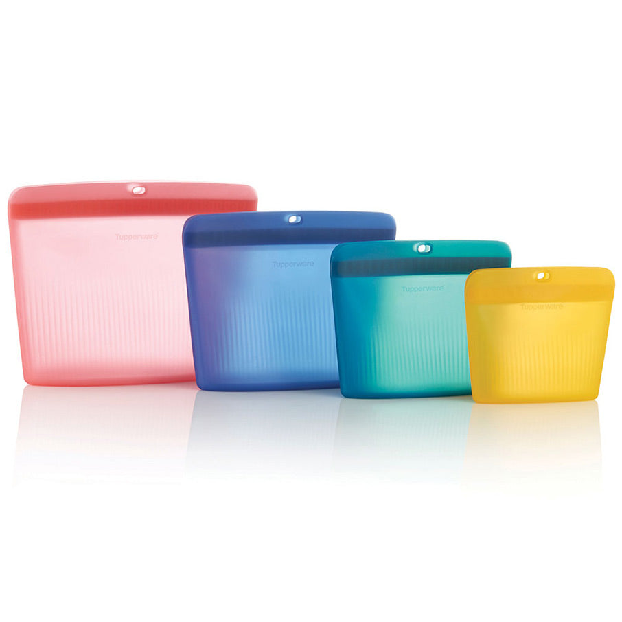Reusable Silicone Food Storage Bags - Leakproof & Eco-Friendly | Ultimate Set