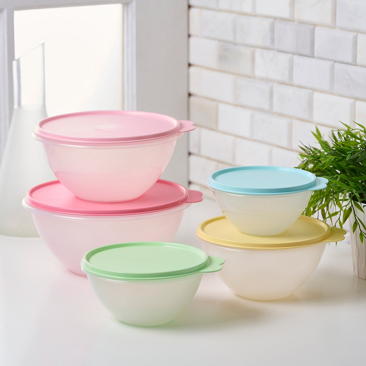 Vintage Airtight Food Storage Bowls Set (5-Piece) | Wonderlier®