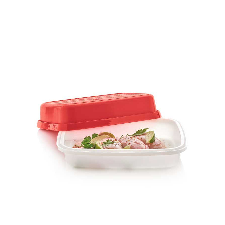 Mess-Free Marinating Container with 3D Grid for Even Seasoning | Jr. Season-Serve®