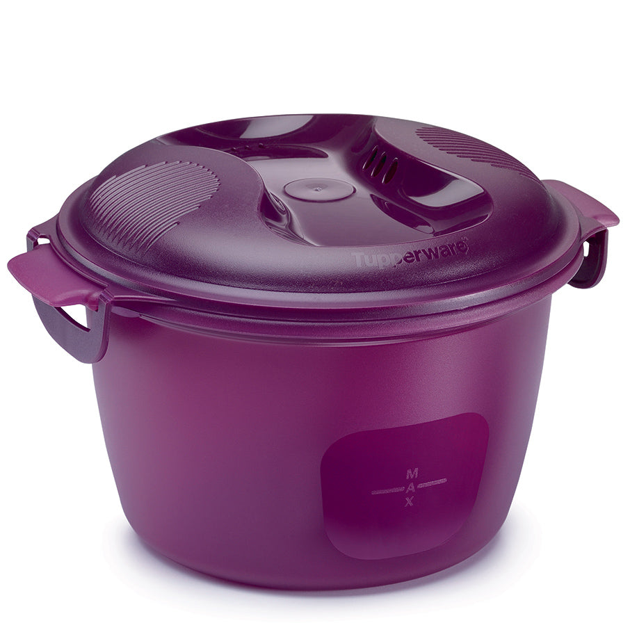 Microwave Rice Cooker with Overflow Guard & Steam Release | 2.2L Capacity