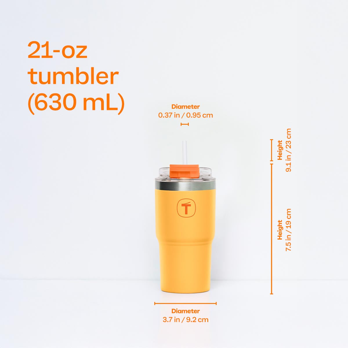 Leakproof Stainless Steel Tumbler 21oz for Hot & Cold Drinks | Tupperware® big T