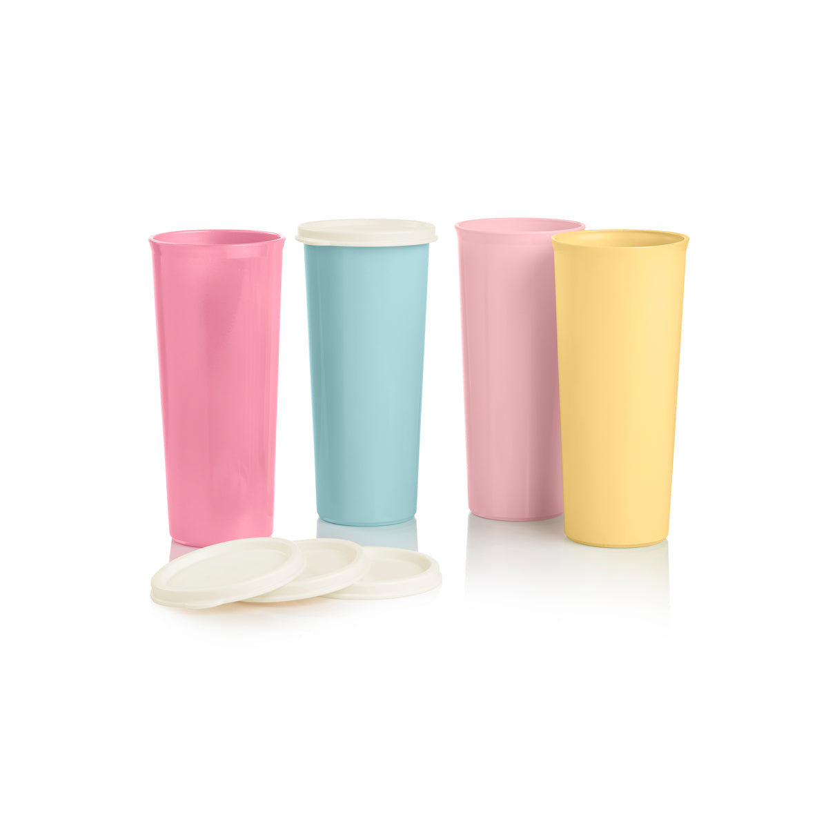 Vintage Tumblers 16oz with Leak-Proof Lids | 12-Piece Set