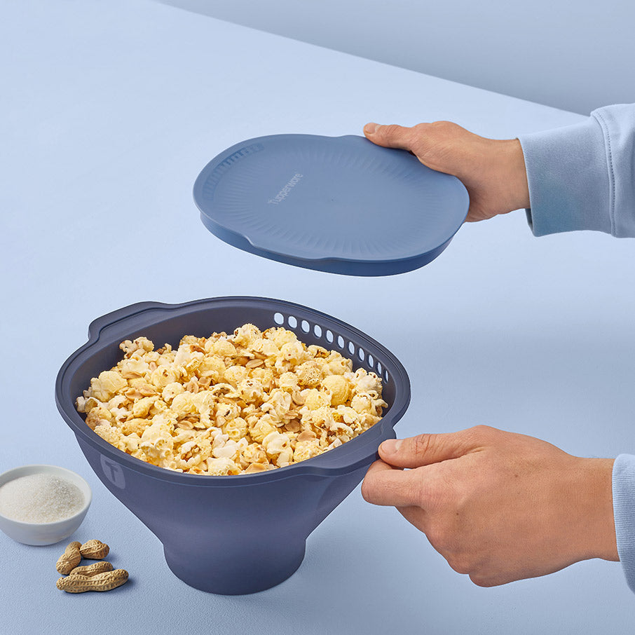 Microwave Popcorn Maker with Glass Tray & Silicone Bowl | Tupperware WOW Pop