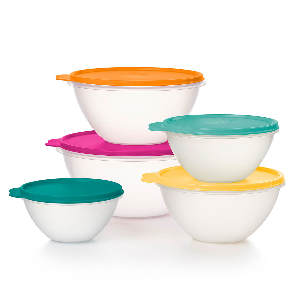 Leak-Proof Food Storage Bowls 5-Piece Set | Wonderlier® Classic