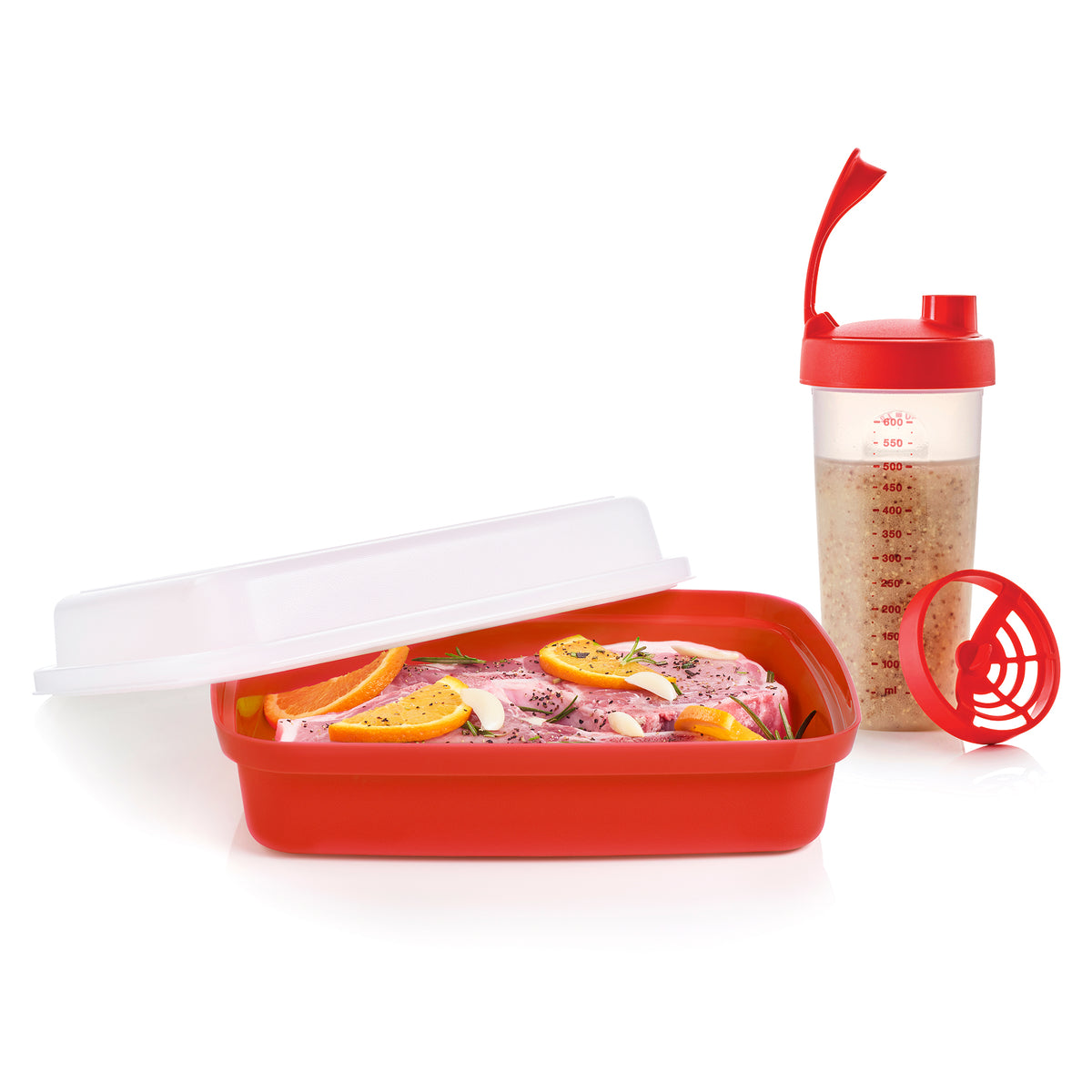 Quick Shake & Season-Serve Marinating Set for Grilling & Meal Prep | FlavorDuo