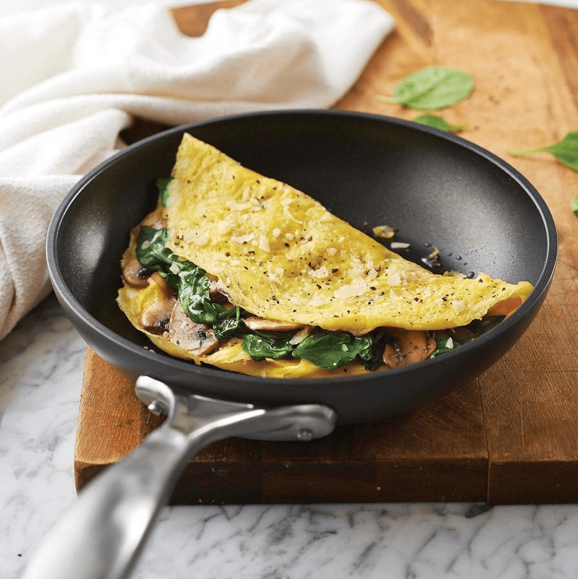 Non-Stick Frypan with Glass Lid for Healthy Cooking | Chef Series II 8-Inch