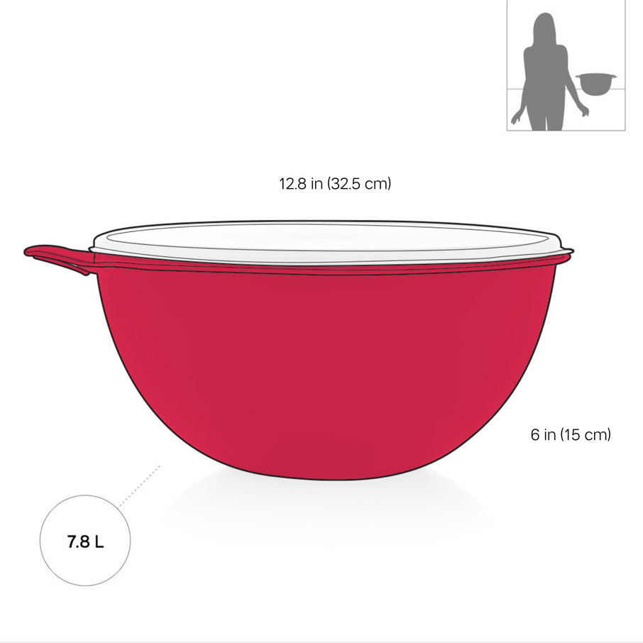 32-Cup Leak Proof Mixing Bowl with Airtight Lid | Thatsa® Bowl