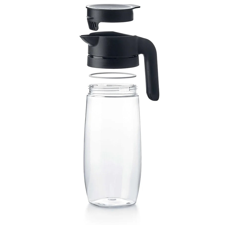 Clear Pitcher with Strainer Lid | Elegant & Unbreakable | Clearly Elegant