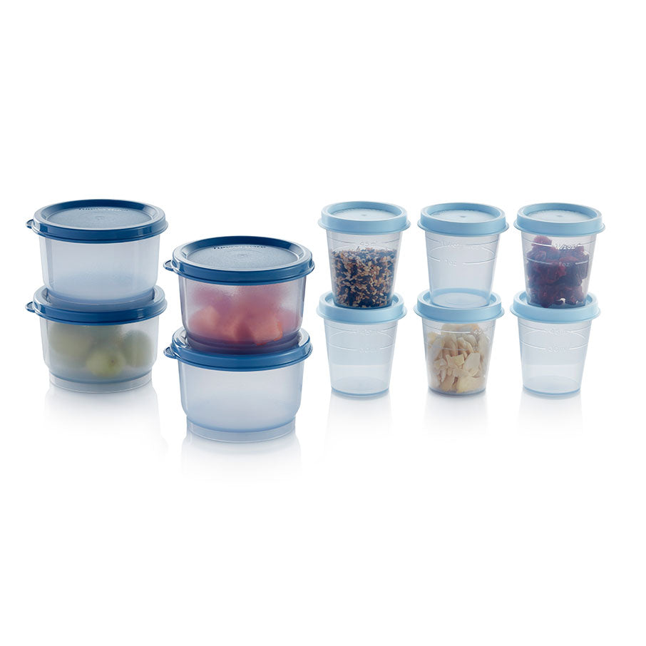 Leak-Proof Snack Containers Set with Lids | 10-Piece Super Snack