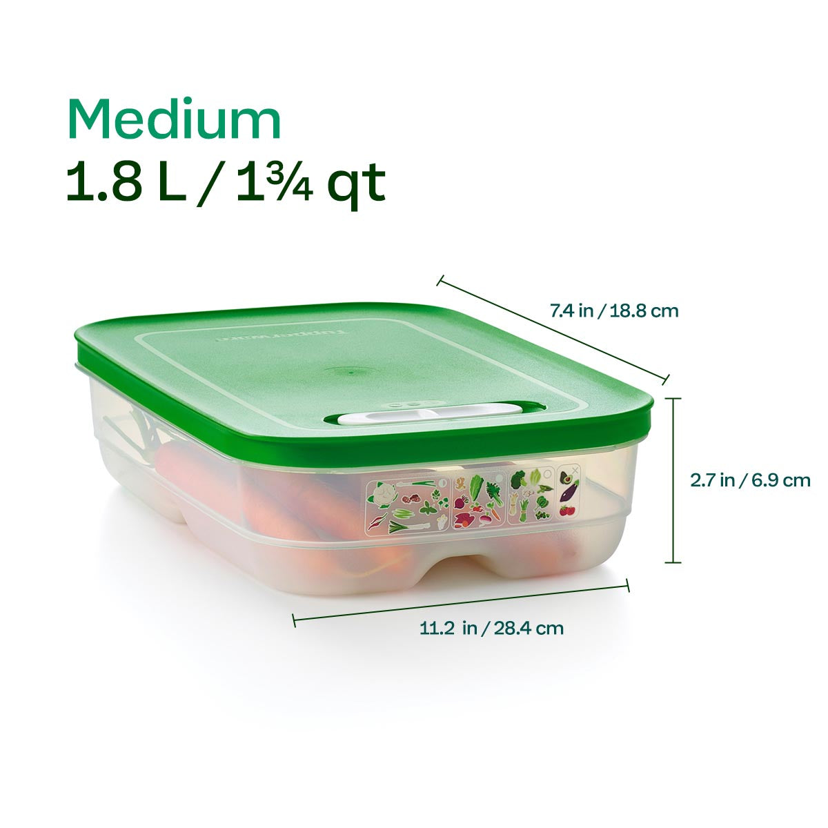 Freshness Extender Container for Fruits & Vegetables | FridgeSmart® Medium
