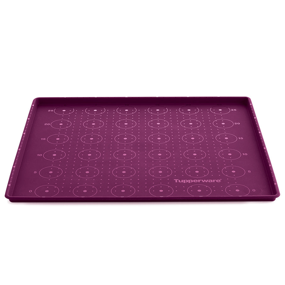Non-Stick Silicone Baking Sheet with Rim & Measurement Grid | Purple Cabbage