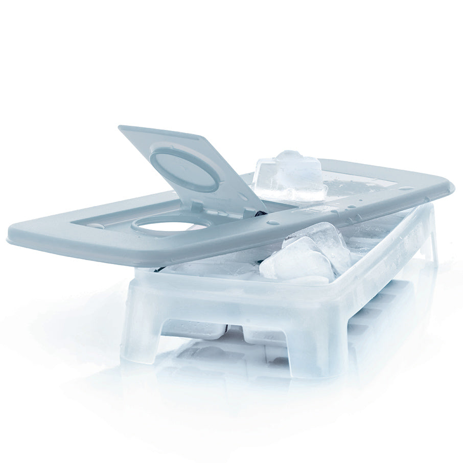Easy-Release Ice Cube Trays with Lid for Cocktails & Drinks | Fresh & Pure