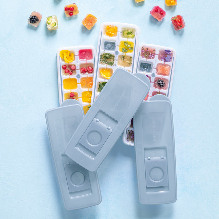 Easy-Release Ice Cube Trays with Lid for Cocktails & Drinks | Fresh & Pure