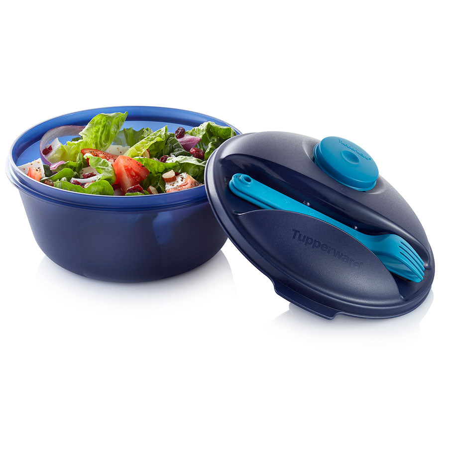 Leak-Proof Salad To Go Set with Dressing Container & Cutlery | Nocturnal Sea