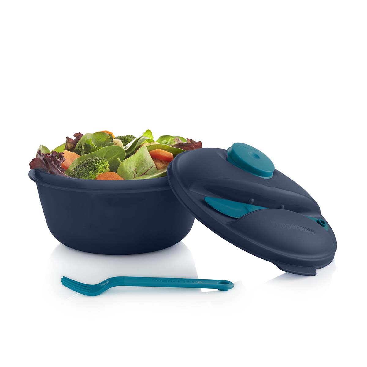 Leak-Proof Salad To Go Set with Dressing Container & Cutlery | Nocturnal Sea