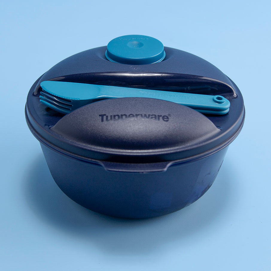 Leak-Proof Salad To Go Set with Dressing Container & Cutlery | Nocturnal Sea